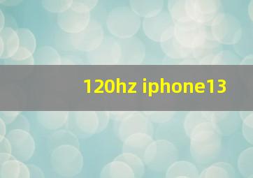 120hz iphone13